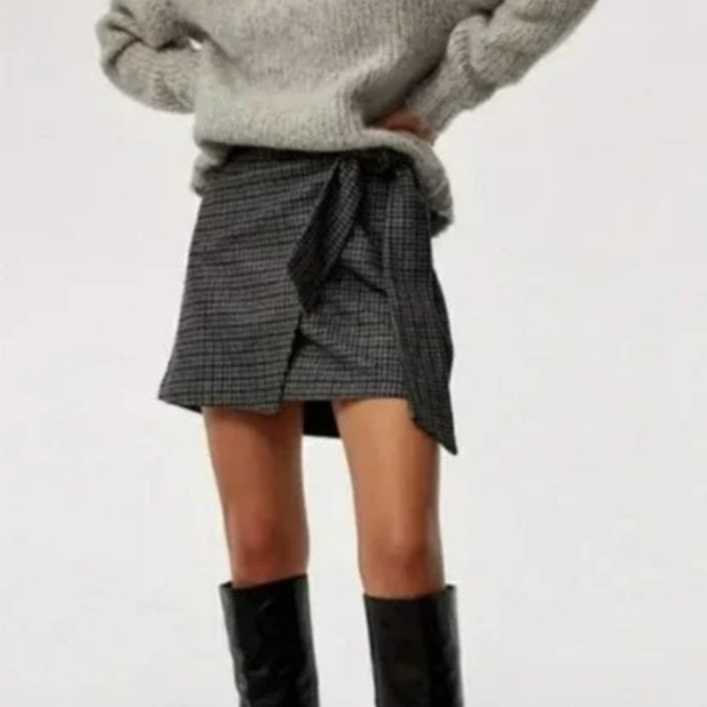 Wilfred Dorine Skirt Grey Plaid